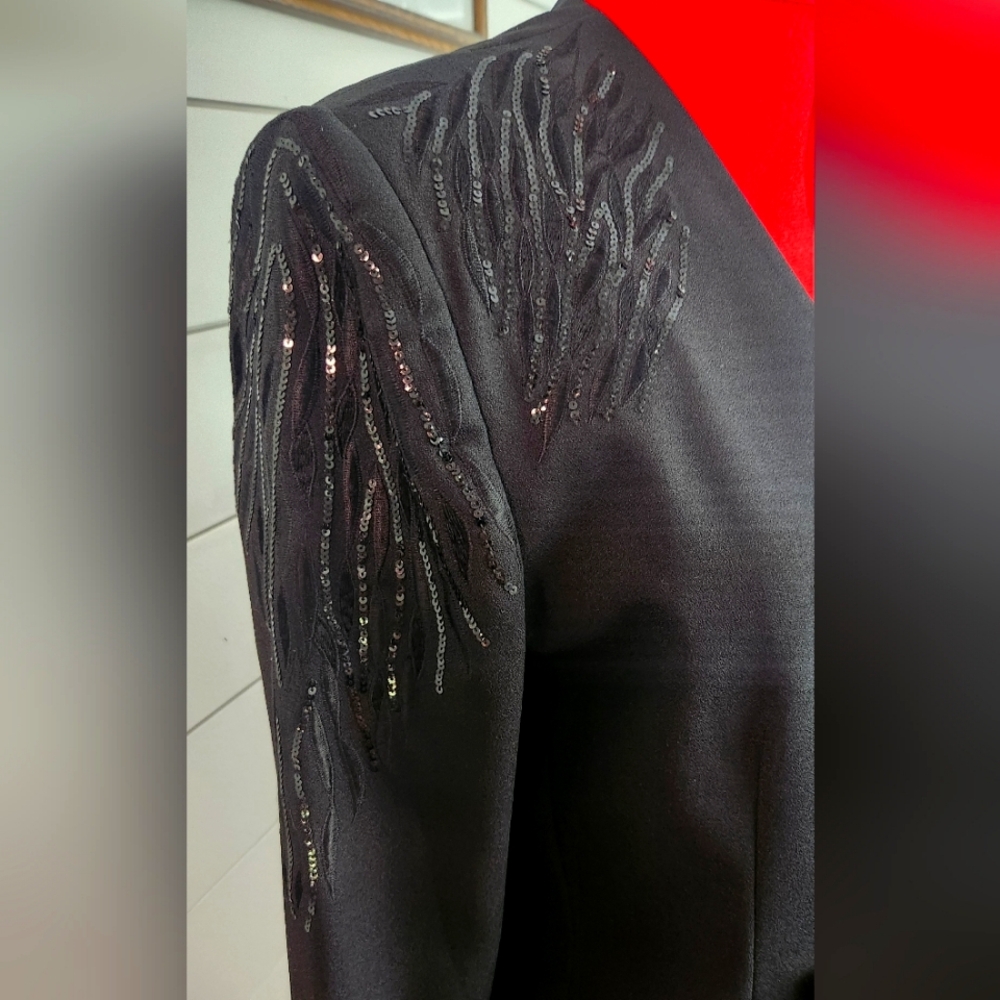 Black Sequined Suit John Meyer - image 4